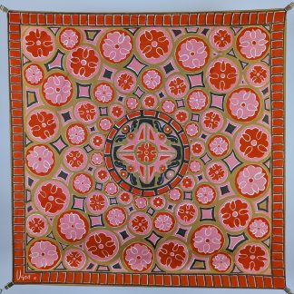 Art print silk scarf