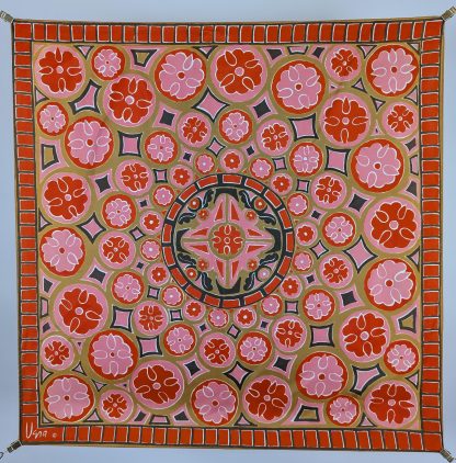 Art print silk scarf