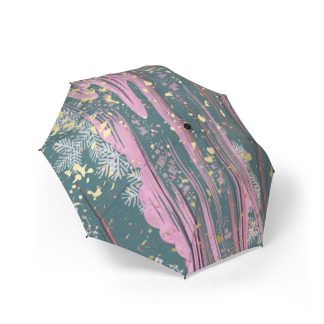 Artistic graffiti style folding umbrella