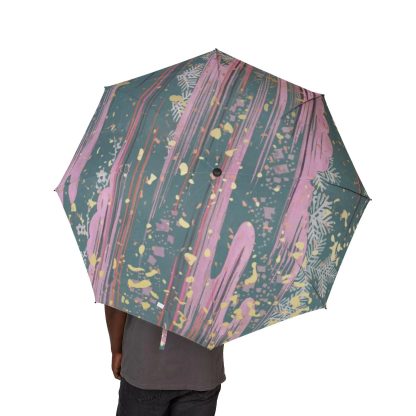 Artistic graffiti style folding umbrella - Image 2