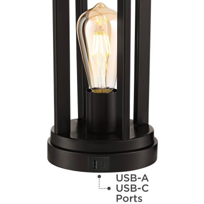 Retro industrial style wrought iron table lamp - Image 7