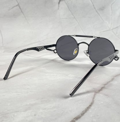 Steampunk round frame sunglasses - Image 5
