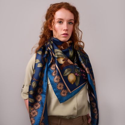 Fantasy Nature Theme Silk Square Scarf - Image 3