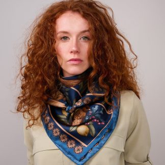 Fantasy Nature Theme Silk Square Scarf