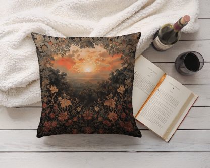 Sunset Flowers Pillow