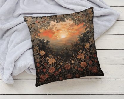 Sunset Flowers Pillow - Image 2