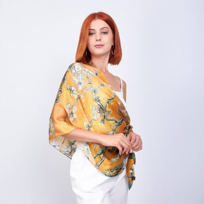 Apricot Tree Art Scarf - Image 7