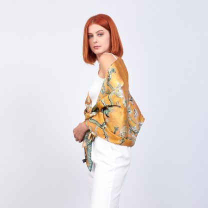 Apricot Tree Art Scarf - Image 6