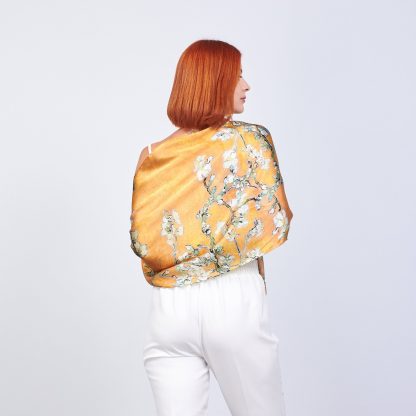Apricot Tree Art Scarf - Image 4
