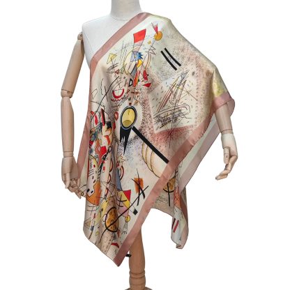 Large pure silk scarf - Image 6