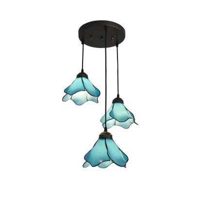 Tiffany style three-petal chandelier - Image 6