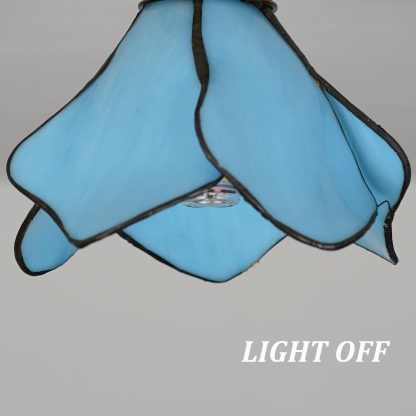 Tiffany style three-petal chandelier - Image 4