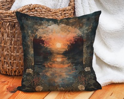 Sunset Waterfront Pillow - Image 4