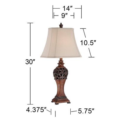Retro carved table lamp - Image 6