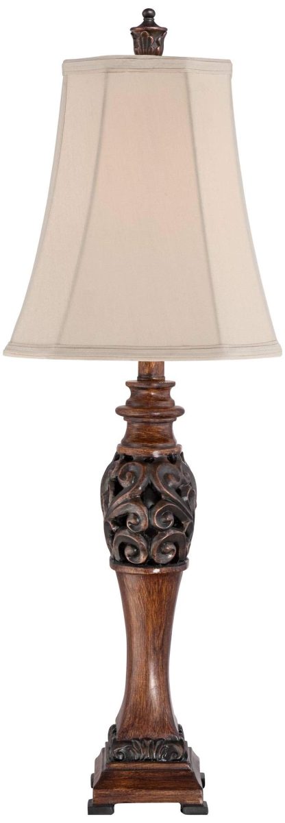 Retro carved table lamp - Image 3