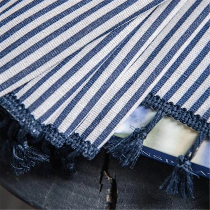 Simple striped tassel curtains - Image 5