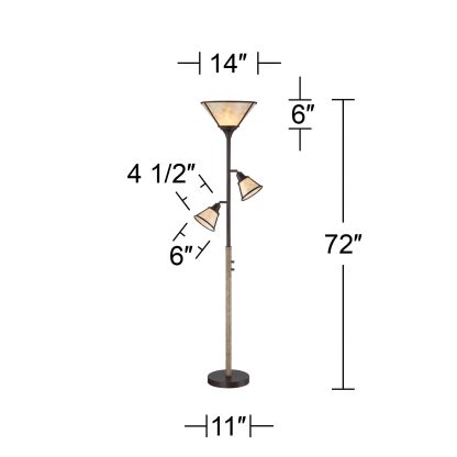 Retro multi-head floor lamp - Image 9