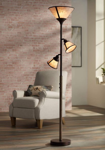 Retro multi-head floor lamp
