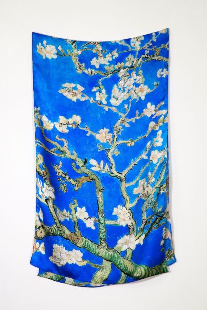 Pure silk blue scarf - Image 6