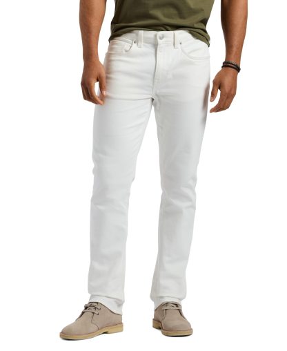 Men's white straight jeans - Image 2