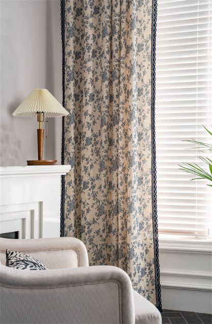 French floral lace curtains - Image 3