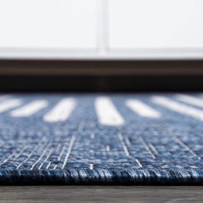 Ocean Rhythm Simple Striped Outdoor Carpet - Image 4