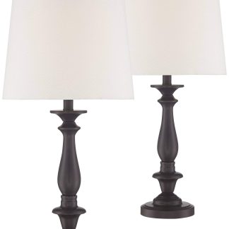 Vintage dark metal table lamp