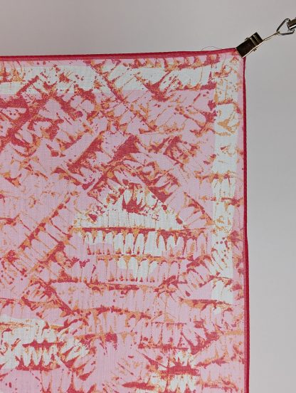 Romantic Pink Flower Small Square Scarf - Image 6