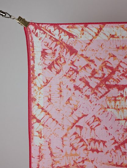 Romantic Pink Flower Small Square Scarf - Image 5