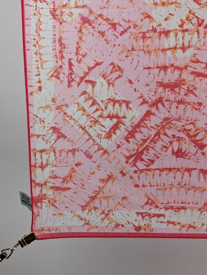 Romantic Pink Flower Small Square Scarf - Image 4