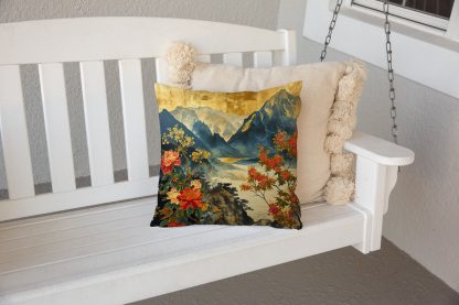 New Chinese style landscape flower pillow - Image 6