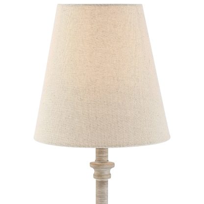 Light color retro wooden table lamp - Image 6