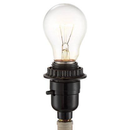 Light color retro wooden table lamp - Image 4