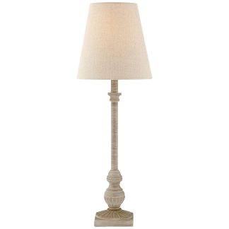 Light color retro wooden table lamp