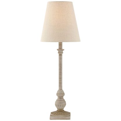 Light color retro wooden table lamp