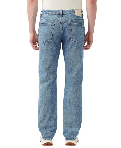 Men's light blue straight jeans - Image 4