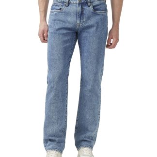 Men's light blue straight jeans