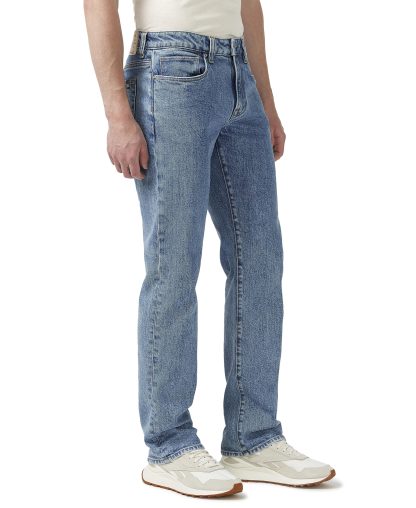 Men's light blue straight jeans - Image 2