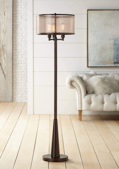 Retro industrial style floor lamp