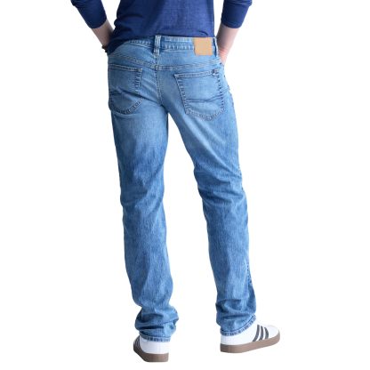 Men's classic straight washed jeans - Image 4