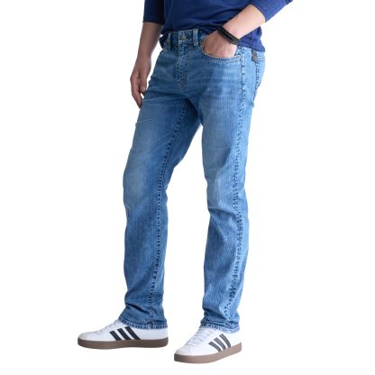 Men's classic straight washed jeans - Image 2