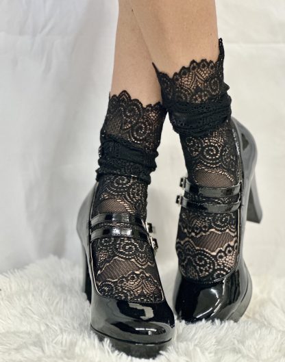 Dark lace socks - Image 3