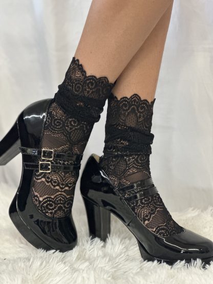 Dark lace socks - Image 2