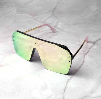 Gradient colorful large frame sunglasses - Image 3