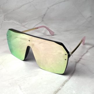 Gradient colorful large frame sunglasses