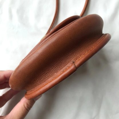 Caramel Brown Mini Saddle Bag - Image 6