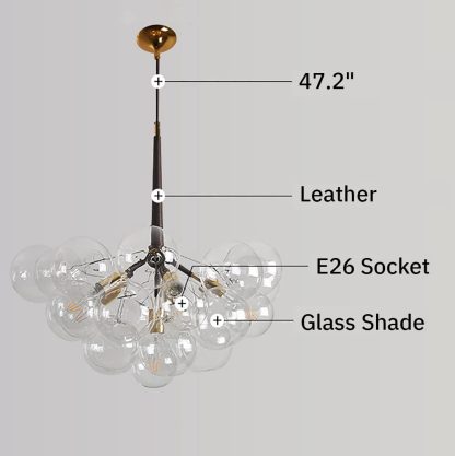 Nordic magic bean molecular chandelier - Image 4