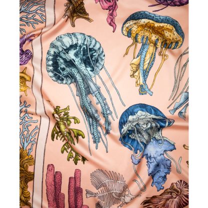 Ocean Secret Silk Square Scarf - Image 5