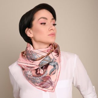 Ocean Secret Silk Square Scarf