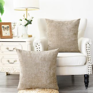 Light brown texture pillowcase